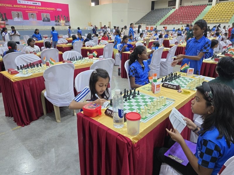 National Amateur Chess Championships 2026 — students competing